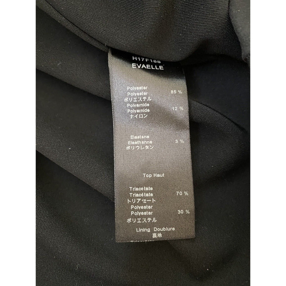 Anne Fontaine EVAELLE DRESS LACE OVER NEOPRENE Fit FLARE Boat Black 40 6… - Picture 7 of 8